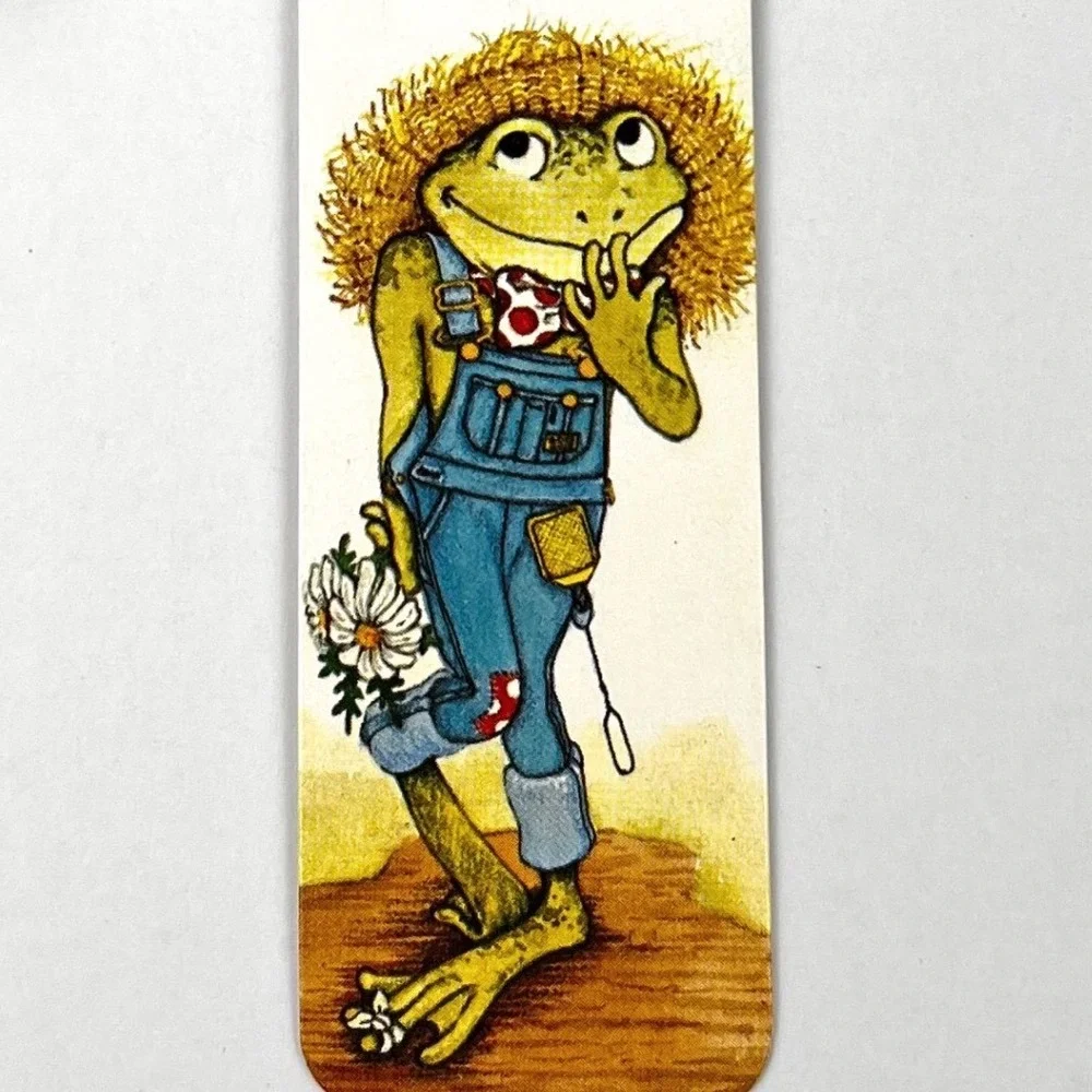 Vintage 1981 Frog Toad Bookmark Sunshine Thoughts Love Tassel Antioch‎ H-343